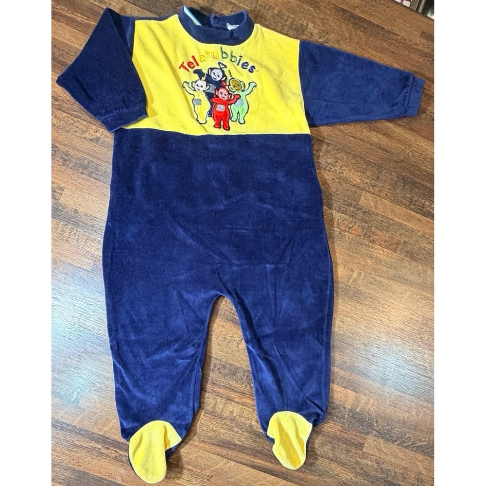 Vintage 1996 Teletubbies Baby footed outfit sleeper. Size 12 months. Unisex